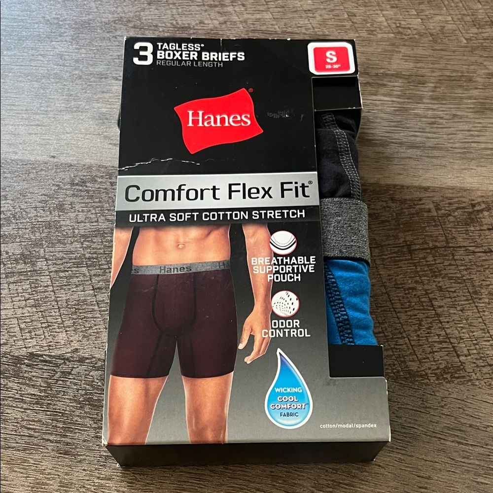 Men’s Hanes Comfort Flex Fit Boxer Briefs (3 pack)
